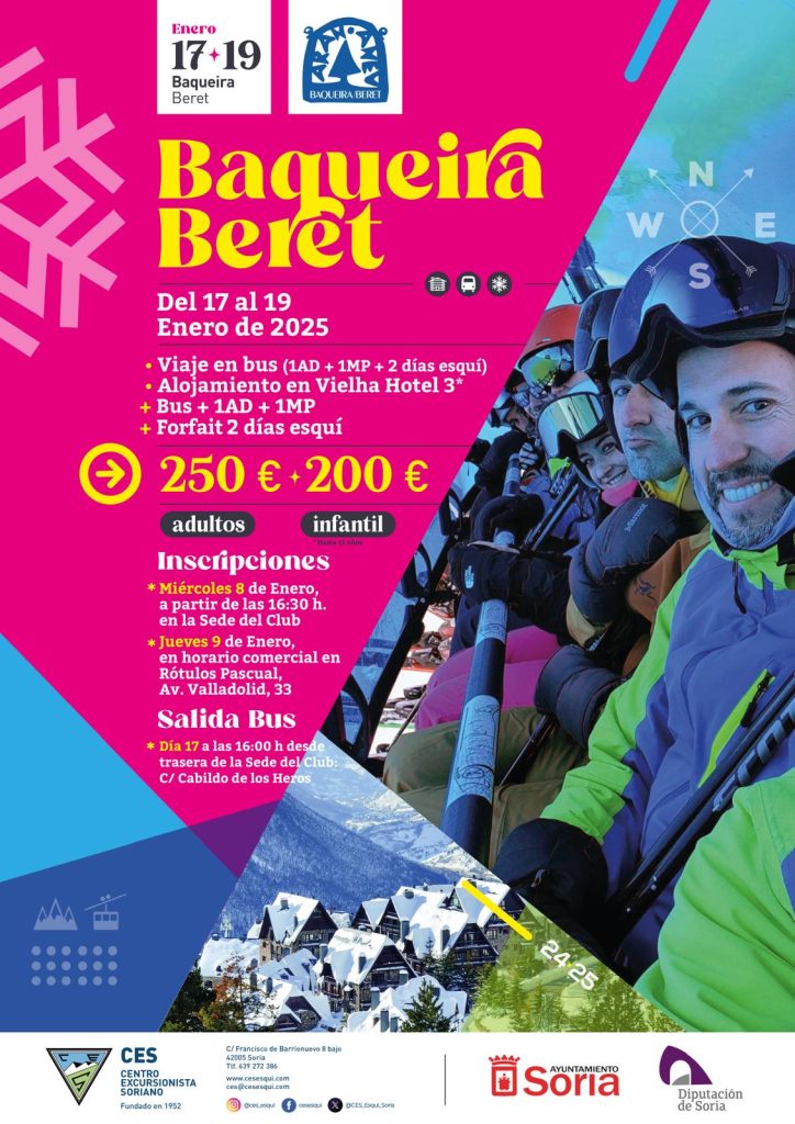 Cartel Excursión Baqueira-Beret